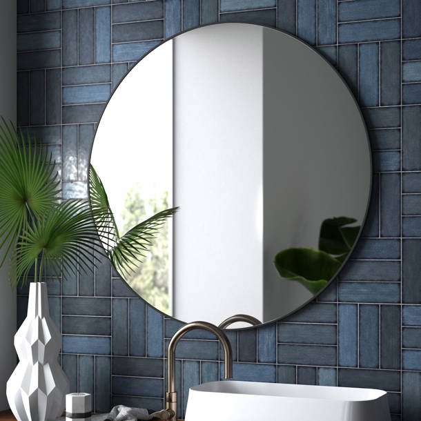 Mercer41 Gehard Metal Flat Mirror & Reviews | Wayfair